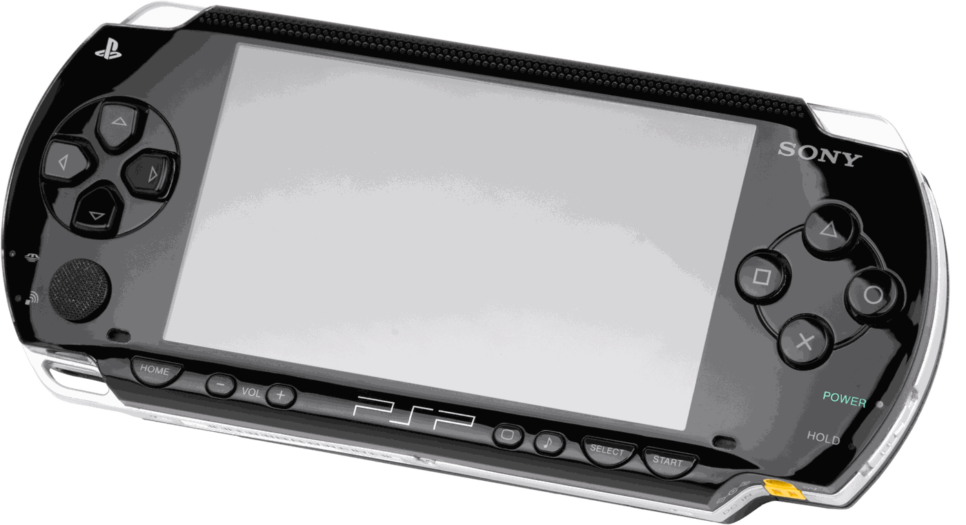 PSP della prima serie, vista di tre quarti
